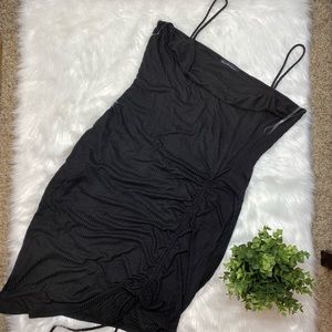 Black Plus Size Dress with Crop Cardigan